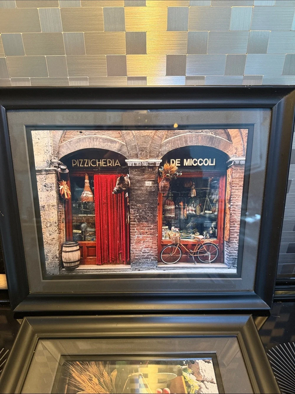 Framed Red Doorway Wall Art Print - Home Accents